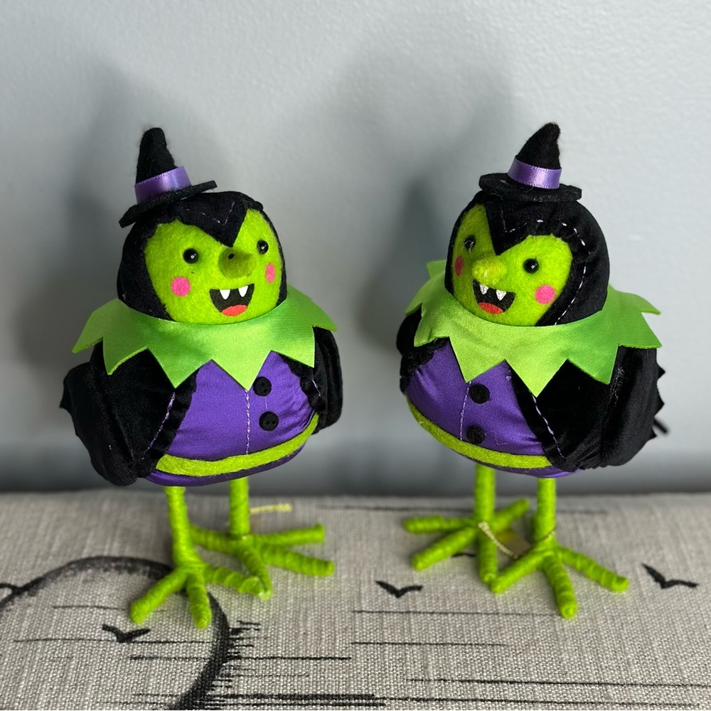 Felt Witch Birds Halloween Featherly Friends collection by Hyde & EEK! Boutique